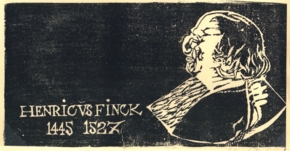 Heinrich Finck: woodcut by Sigmund Rosen